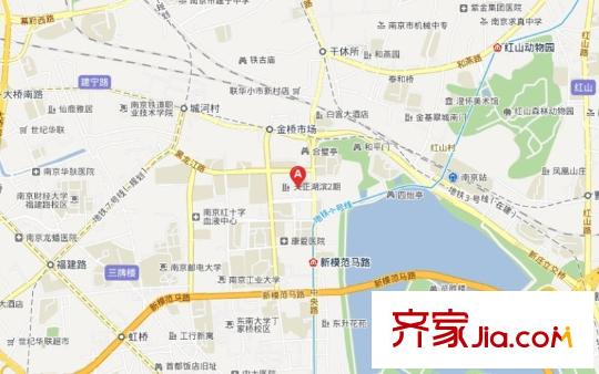 天正湖濱花園交通圖 