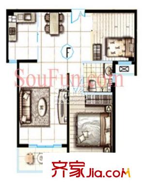 同曦新貴之都戶型圖戶型圖 3室 3室2廳1衛(wèi)1廚