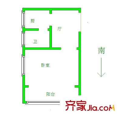 來鳳小區(qū)戶型圖戶型圖 1室 1室1廳1衛(wèi)1廚