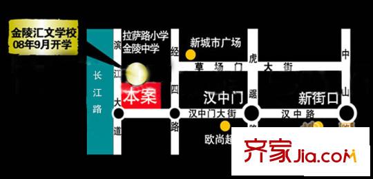 天水濱江花園交通圖