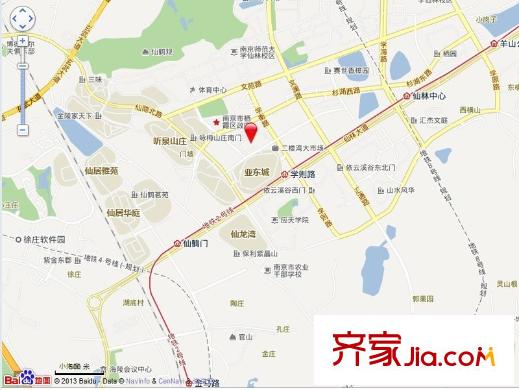康橋圣菲交通圖