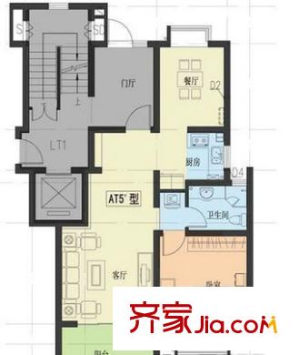 康橋圣菲戶型圖戶型圖2室 2室1廳1衛(wèi)1廚