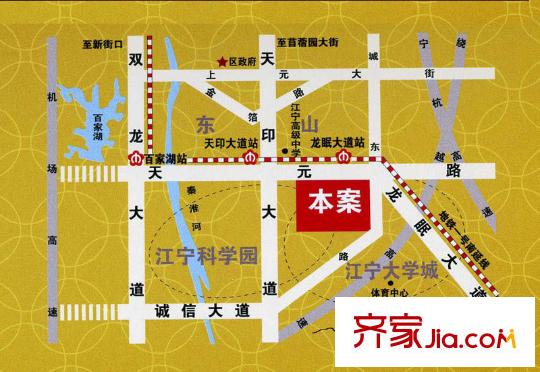 城市之光國際公寓交通圖區(qū)位圖