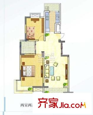 廣博苑戶型圖戶型圖 2室 2室2廳1衛(wèi)1廚