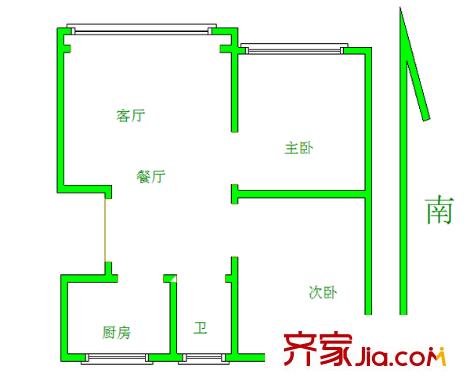 小市新村戶型圖戶型圖2室 2室2廳1衛(wèi)1廚
