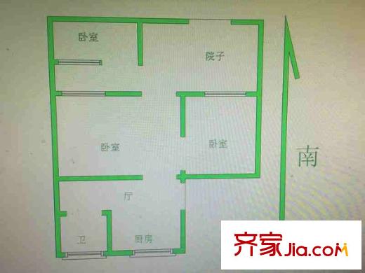 小市新村戶型圖戶型圖 3室 3室1廳1衛(wèi)1廚