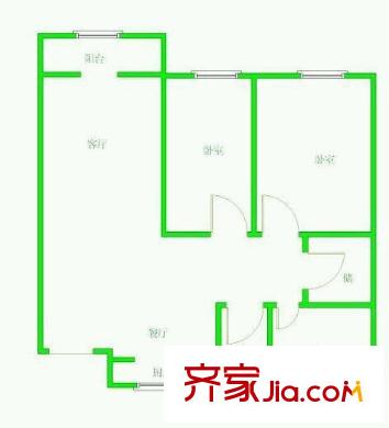 同曦鳴城藝術家園戶型圖戶型圖 3室 3室2廳2衛(wèi)1廚