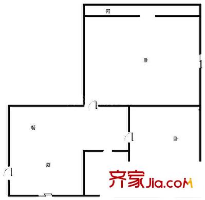 小市新村戶型圖戶型圖 2室 2室1廳1衛(wèi)1廚
