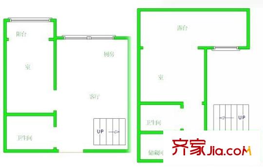 東郊小鎮(zhèn)第四街區(qū)戶型圖戶型圖 2室 