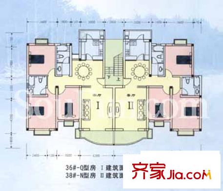 西苑新寓戶型圖戶型圖 3室 3室2廳2衛(wèi)1廚