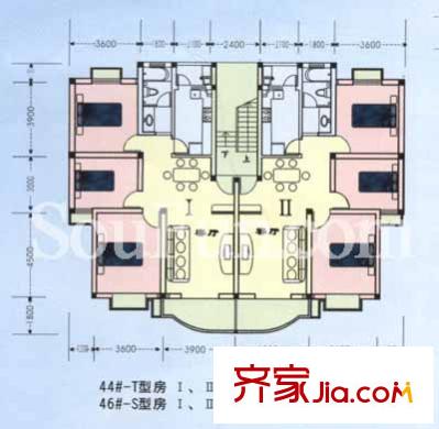 西苑新寓戶型圖戶型圖 3室 3室2廳1衛(wèi)1廚
