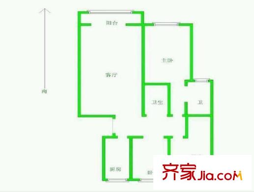 美達(dá)淺草明苑戶型圖戶型圖 3室 3室1廳2衛(wèi)1廚