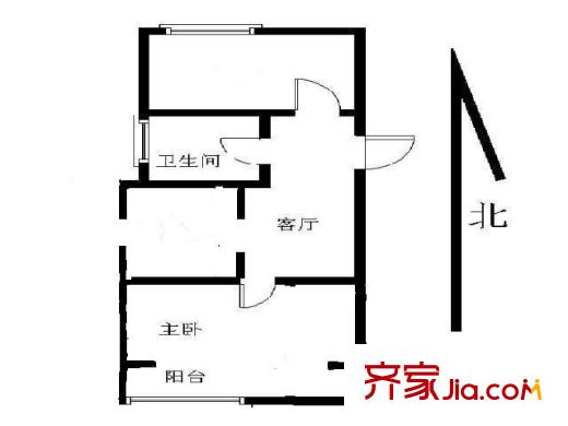 寶地園戶型圖戶型圖 2室 2室1廳1衛(wèi)1廚