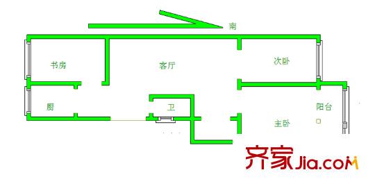 安樂村戶型圖戶型圖 3室 3室1廳1衛(wèi)1廚