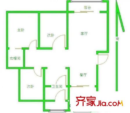 百家湖花園西花園戶型圖戶型圖 4室 4室2廳2衛(wèi)1廚