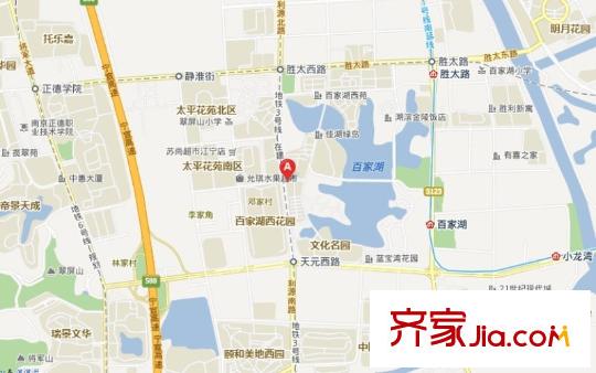 百家湖花園西花園交通圖