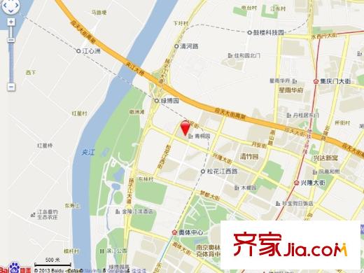 奧體新城青桐園交通圖