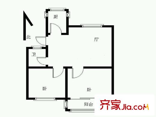 戴家巷小區(qū)戶型圖戶型圖2室 2室1廳1衛(wèi)1廚