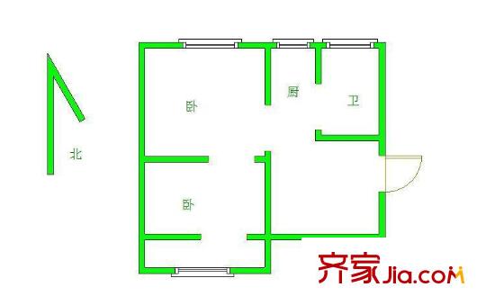 戴家巷小區(qū)戶型圖戶型圖2室 2室1廳1衛(wèi)1廚