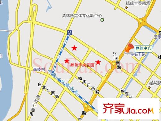 融僑中央花園交通圖