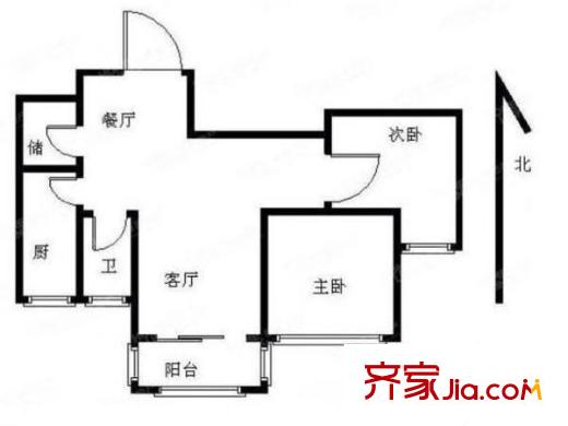 融僑中央花園戶型圖戶型圖2室 2室2廳1衛(wèi)1廚