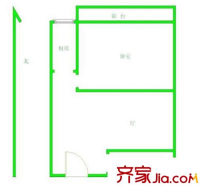 武夷商城戶型圖戶型圖 1室 1室1廳1衛(wèi)1廚