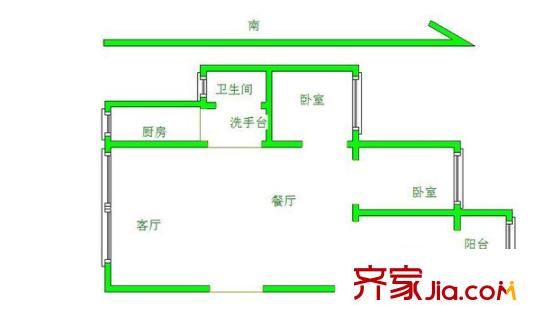 武夷商城戶型圖戶型圖 3室 3室2廳2衛(wèi)1廚