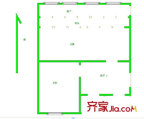 熱河南路戶型圖戶型圖2室 2室1廳1衛(wèi)1廚