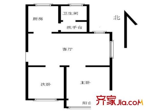 鳳凰花園城靜幽園戶型圖戶型圖 2室 2室1廳1衛(wèi)1廚