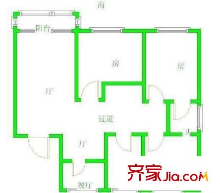 恒安嘉園戶型圖戶型圖 4室 4室2廳2衛(wèi)1廚