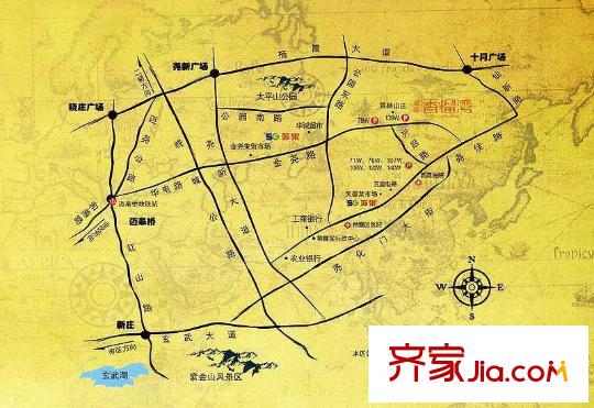 盈嘉香榴灣交通圖交通區(qū)位圖