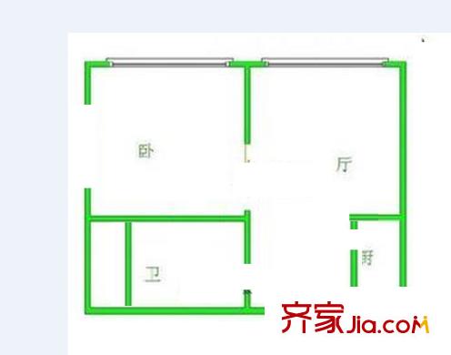 托樂嘉單身公寓戶型圖 戶型圖 1室 1室1廳1衛(wèi)1廚