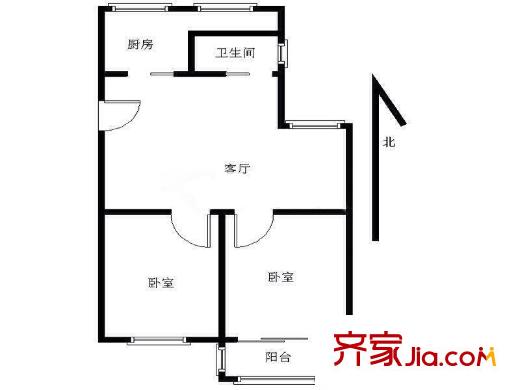郵政世紀(jì)花園戶型圖戶型圖2室 2室2廳1衛(wèi)1廚
