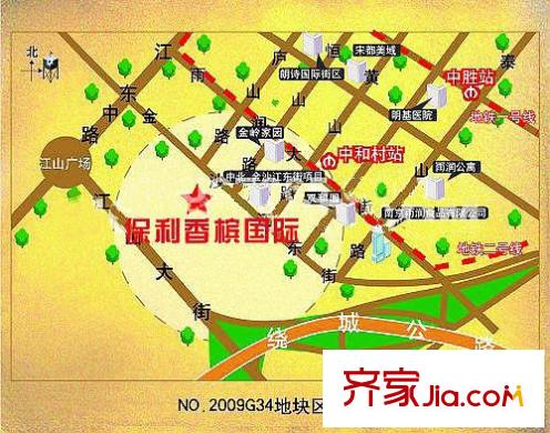保利香檳國(guó)際交通圖