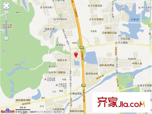 愛濤翠湖花園交通圖
