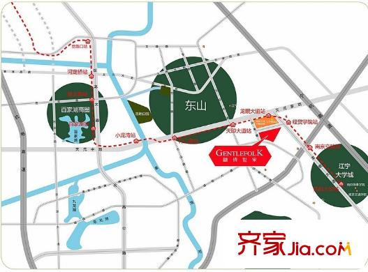 融僑世家交通圖區(qū)位示意圖