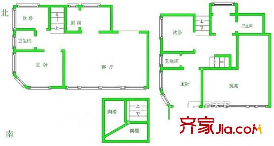 詠梅山莊戶型圖戶型圖 4室 4室1廳3衛(wèi)1廚