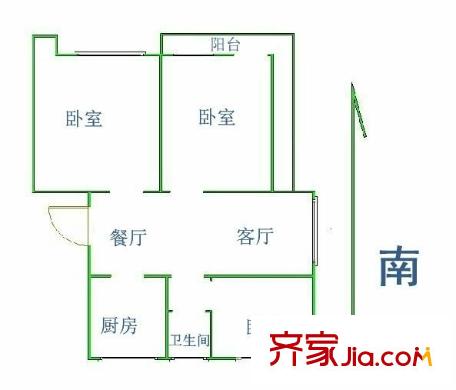 幸福美地戶(hù)型圖戶(hù)型圖 3室 3室2廳1衛(wèi)1廚
