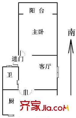 南磚新村戶型圖戶型圖 2室 2室1廳1衛(wèi)