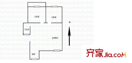 南磚新村戶型圖戶型圖2室 2室1廳1衛(wèi)1廚