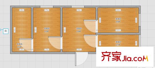 南磚新村戶型圖 戶型圖 2室 2室1廳1衛(wèi)