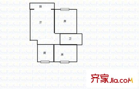上城風(fēng)景戶(hù)型圖戶(hù)型圖 2室 2室2廳1衛(wèi)1廚