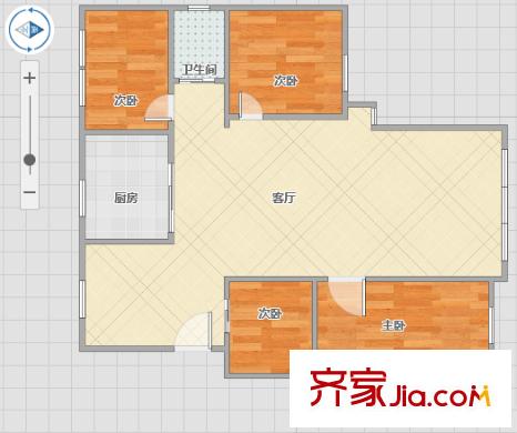 金域中央街區(qū)戶型圖戶型圖 3室 3室2廳1衛(wèi)1廚