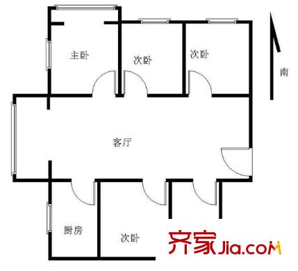 林景瑞園戶型圖戶型圖 3室 3室2廳2衛(wèi)