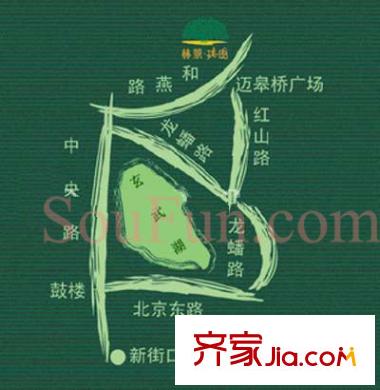 林景瑞園交通圖