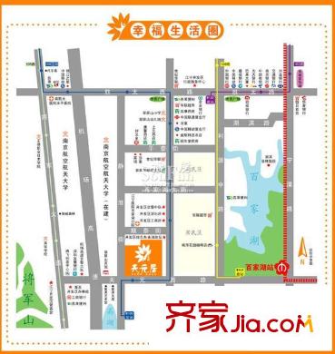 亞都天元居交通圖區(qū)位圖