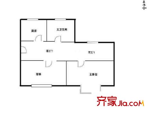 南灣營戶型圖戶型圖 2室1廳1衛(wèi)1廚