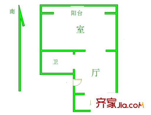 五塘新村戶型圖戶型圖 1室 1室1廳1衛(wèi)1廚