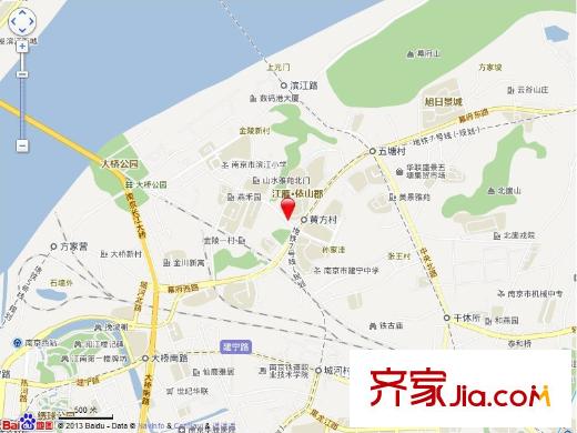 江雁依山郡花園交通圖