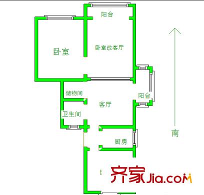 和會(huì)街小區(qū)戶型圖戶型圖 3室 3室1廳1衛(wèi)1廚
